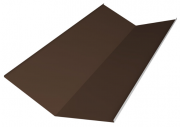 Планка ендовы нижняя 298х298х2000 (VikingMP E 8017 Коричневый шоколад) 0,50